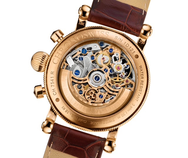 Chronoswiss Opus 18KT Red Gold 41mm Chronograph Skeleton Automatic Watch. CH-7541SR/13-2