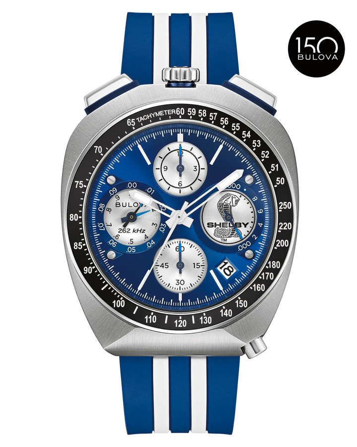 Bulova SHELBY® Racer Chronograph Limited Edition 43mm Precionist Watch. 98B452