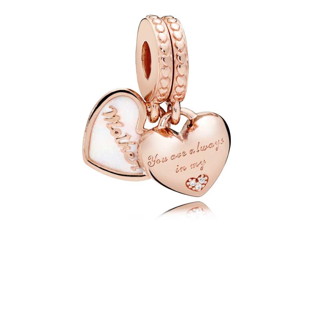 You're Always in My Heart Split Dangle Charm