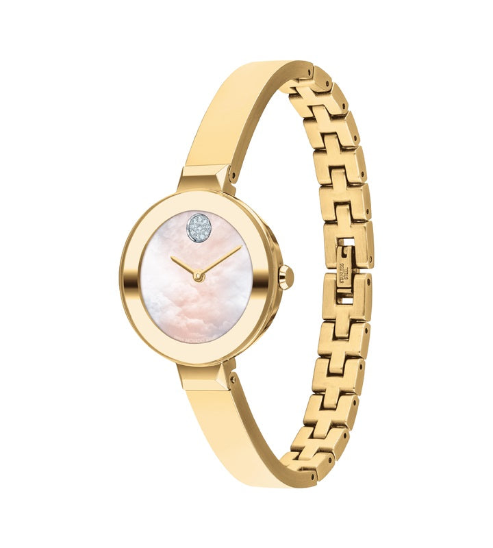 Movado Bold Bangle  28mm Swiss Quartz Watch. 3600938.