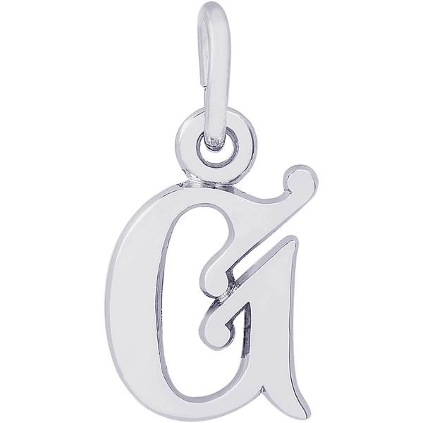 Rembrandt Sterling Silver Letter G Charm.