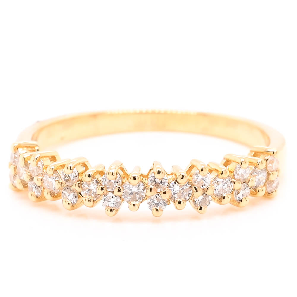 14KT Yellow Gold 0.30CTW Diamond Wedding Band.