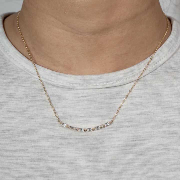 Graziella Sterling Silver 18"  CZ Morse Code MAMA  Necklace.