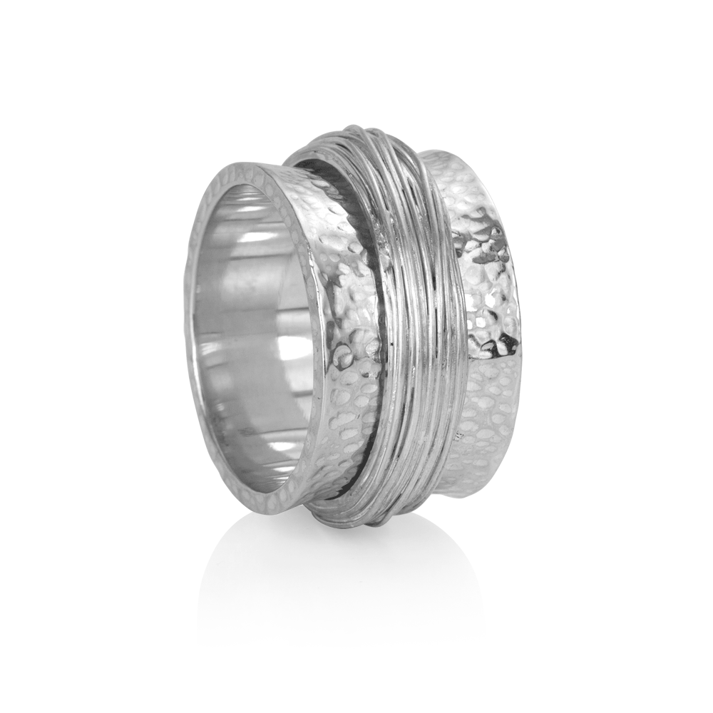 Essence Meditation Ring. Sterling Silver. Size 9.