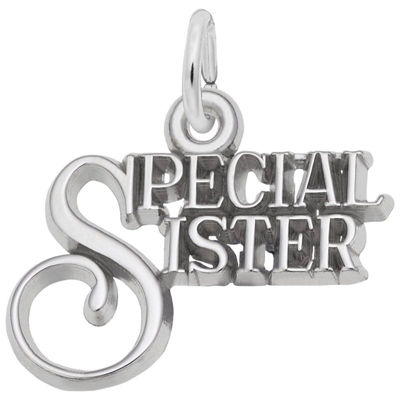 Rembrandt Sterling Silver Special Sister Charm.