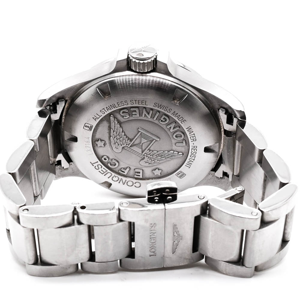 Pre-Owned Longines Conquest HVP 43mm Swiss Quartz Watch. L37264566.