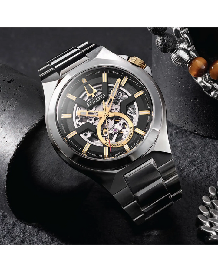 Bulova Maquina 46MM Automatic Full Skeleton Watch. 98A224