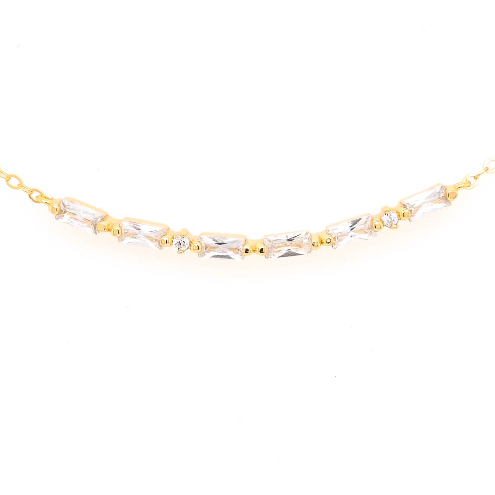 Graziella Sterling Silver 18"  CZ Morse Code MAMA  Necklace.