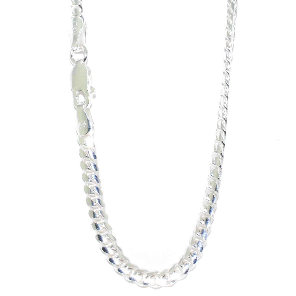 Sterling Silver 24" 3mm Curb Link Chain.