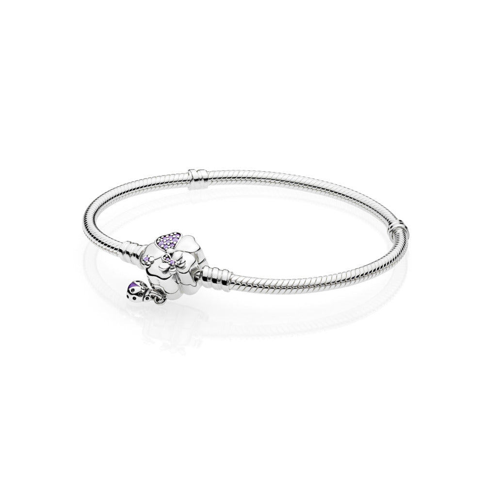 Wildflower Meadow, Lilac Crystals, Purple Enamel & CZ