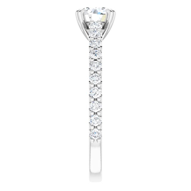 Graziella Originals Diamond Engagement Ring - 0.90CTW GIA Certified SI2 F Centre Diamond