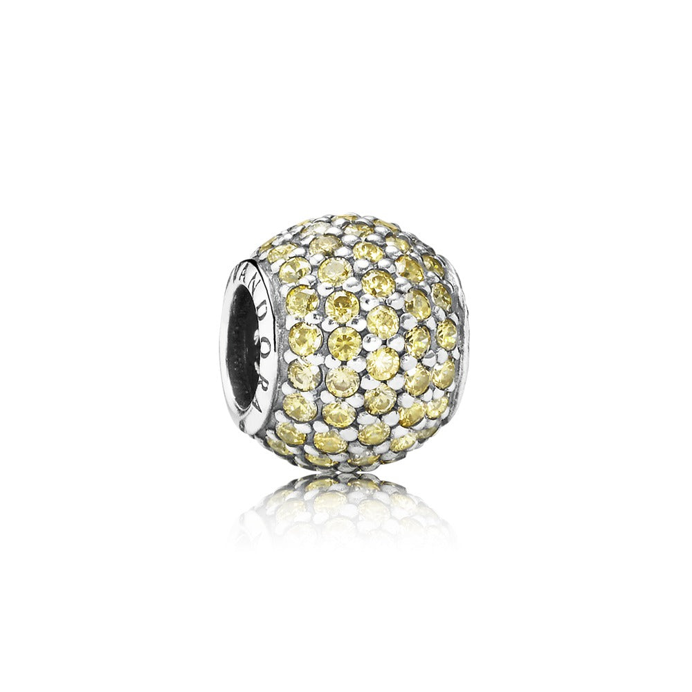 Pavelights, fancy golden colored cz