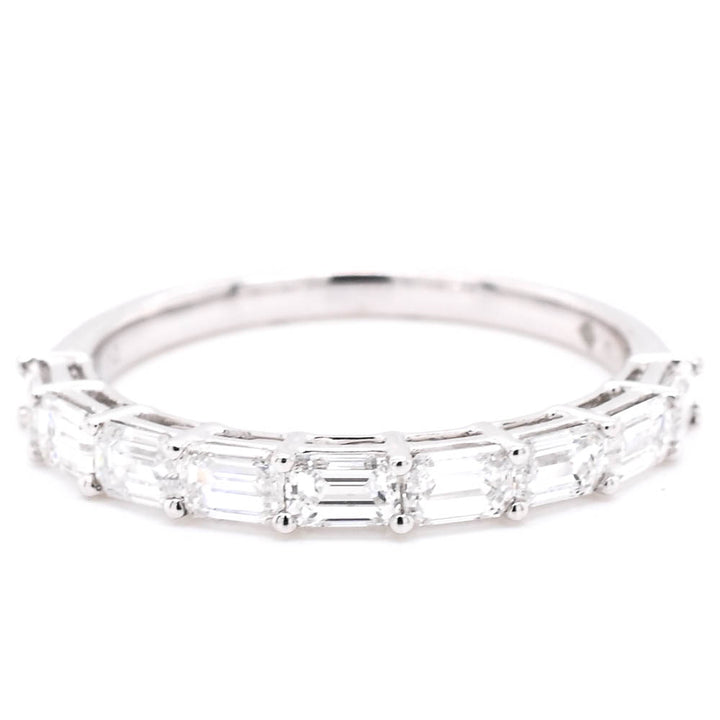 14KT White Gold 1.00CTW LAB Grown Diamond Wedding Band.