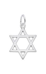 Rembrandt Sterling Silver Star of David Charm.