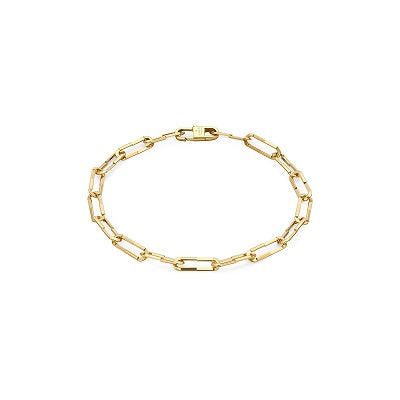 Gucci 18KT Yellow Gold 7" Link to Love Bracelet.
