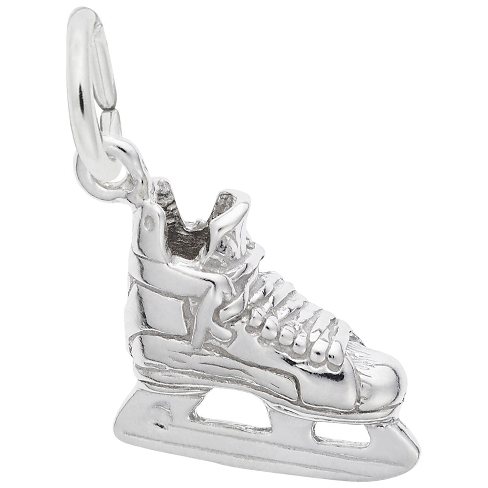 Rembrandt Sterling Silver Hockey Skate Charm.