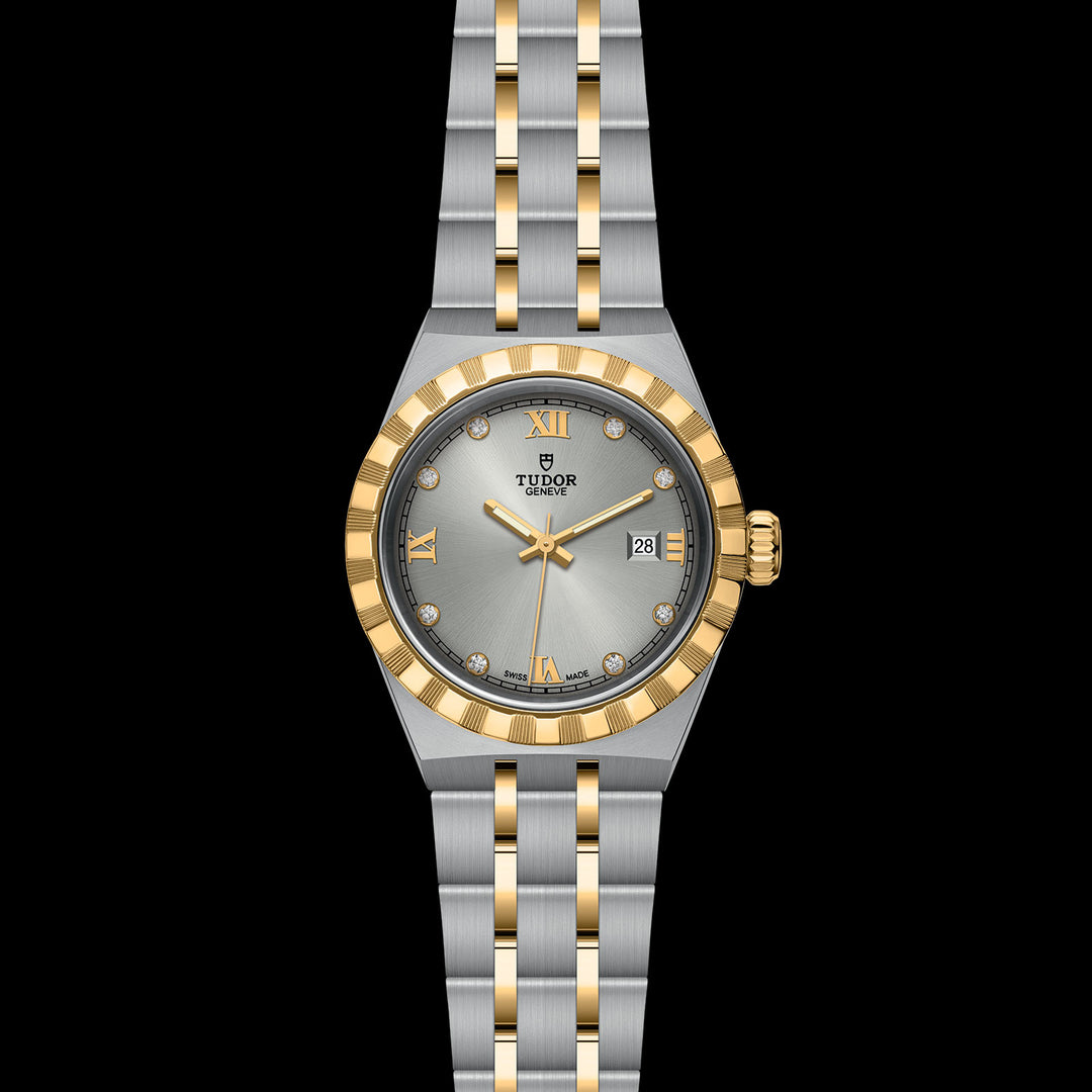 Tudor Royal Watch - M28303-0002 - 28mm steel case, Diamond-set dial
