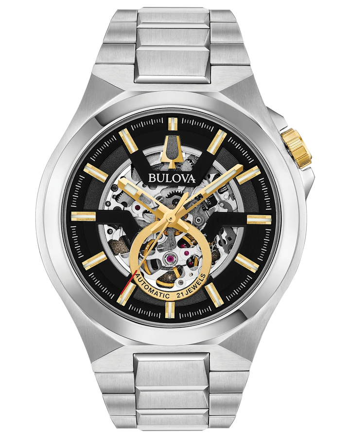 Bulova Maquina 46MM Automatic Full Skeleton Watch. 98A224