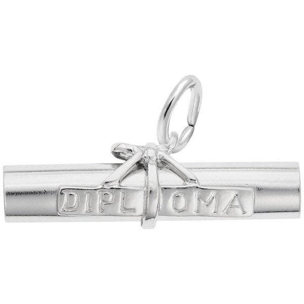 Rembrandt Sterling Silver Diploma/Scroll Charm.