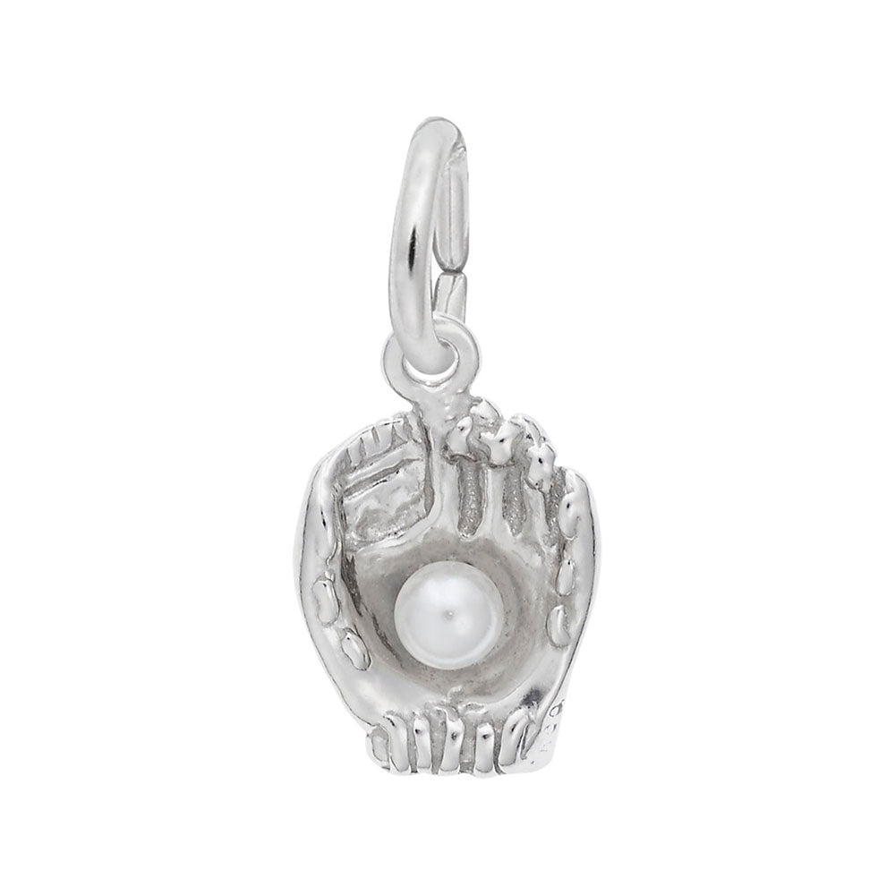 Rembrandt Sterling Silver Baseball Glove Charm.