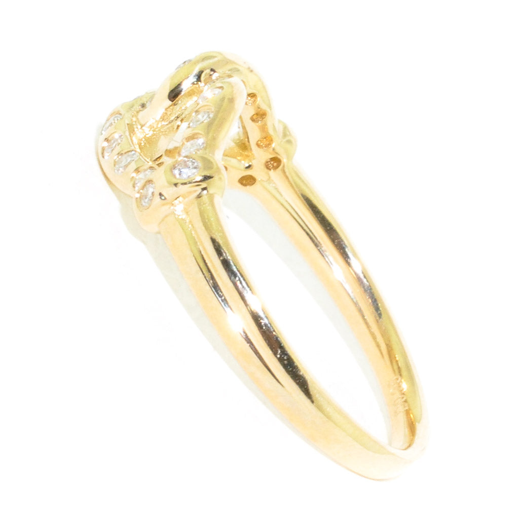 14KT Yellow Gold 0.25CTW Diamond Ring.