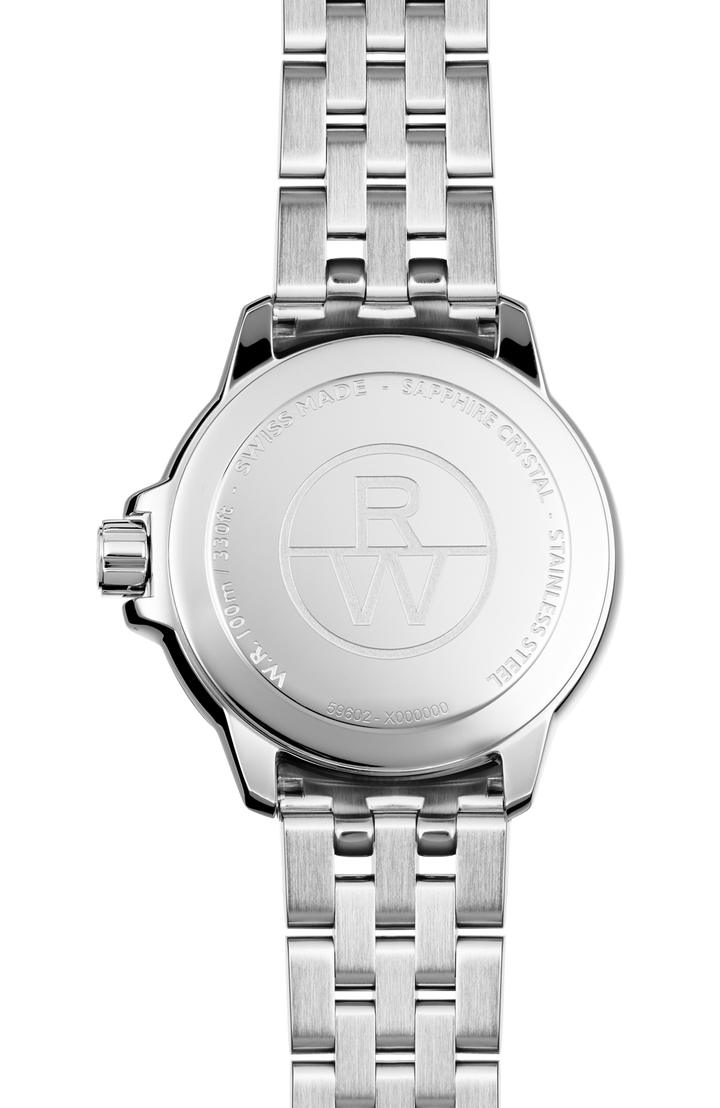 Raymond Weil Tango Classic Quartz Green Dial Steel Date 30mm Watch. 5960-ST-00520