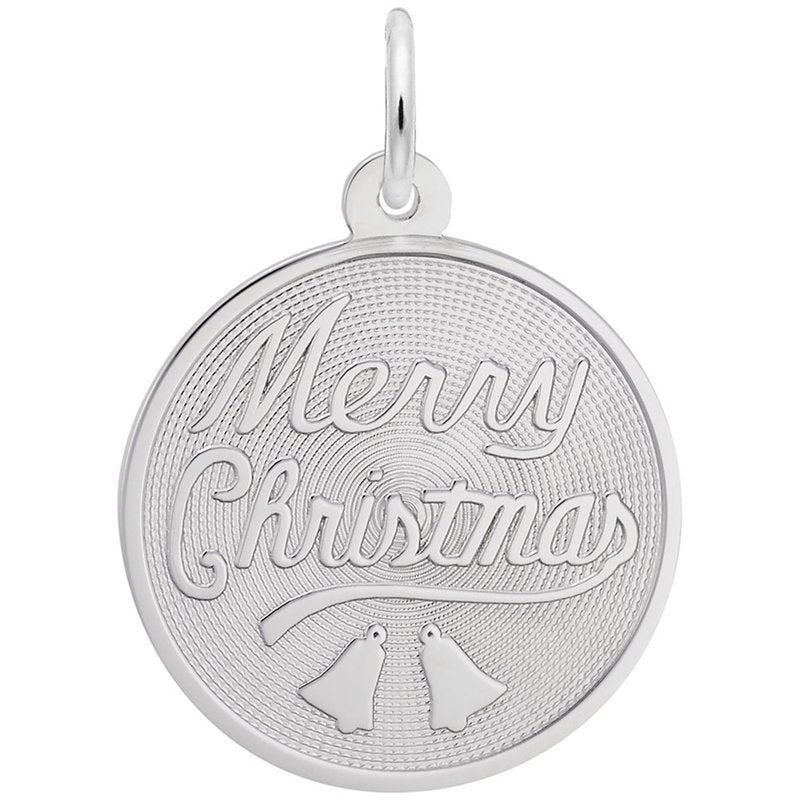 Rembrandt Sterling Silver Merry Christmas Charm.