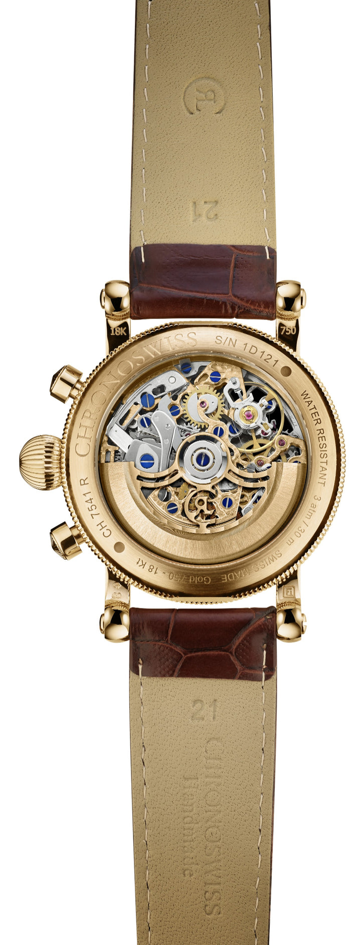 Chronoswiss Opus 18KT Red Gold 41mm Chronograph Skeleton Automatic Watch. CH-7541SR/13-2