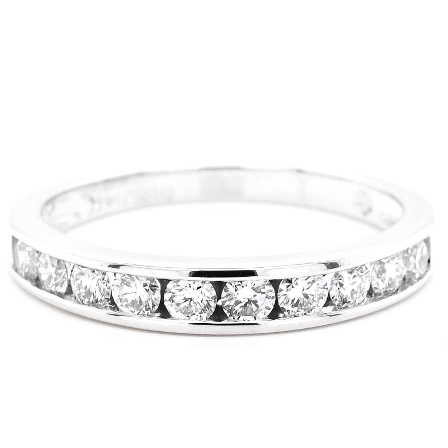 "Fire & Ice" 14KT White Gold 0.50CTW  Canadian Diamond Band.