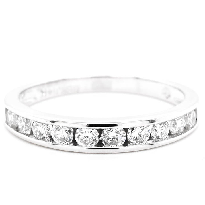 "Fire & Ice" 14KT White Gold 0.50CTW  Canadian Diamond Band.