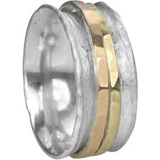 Touch, Meditation Ring, Sterling Silver, 9KT, Size 9