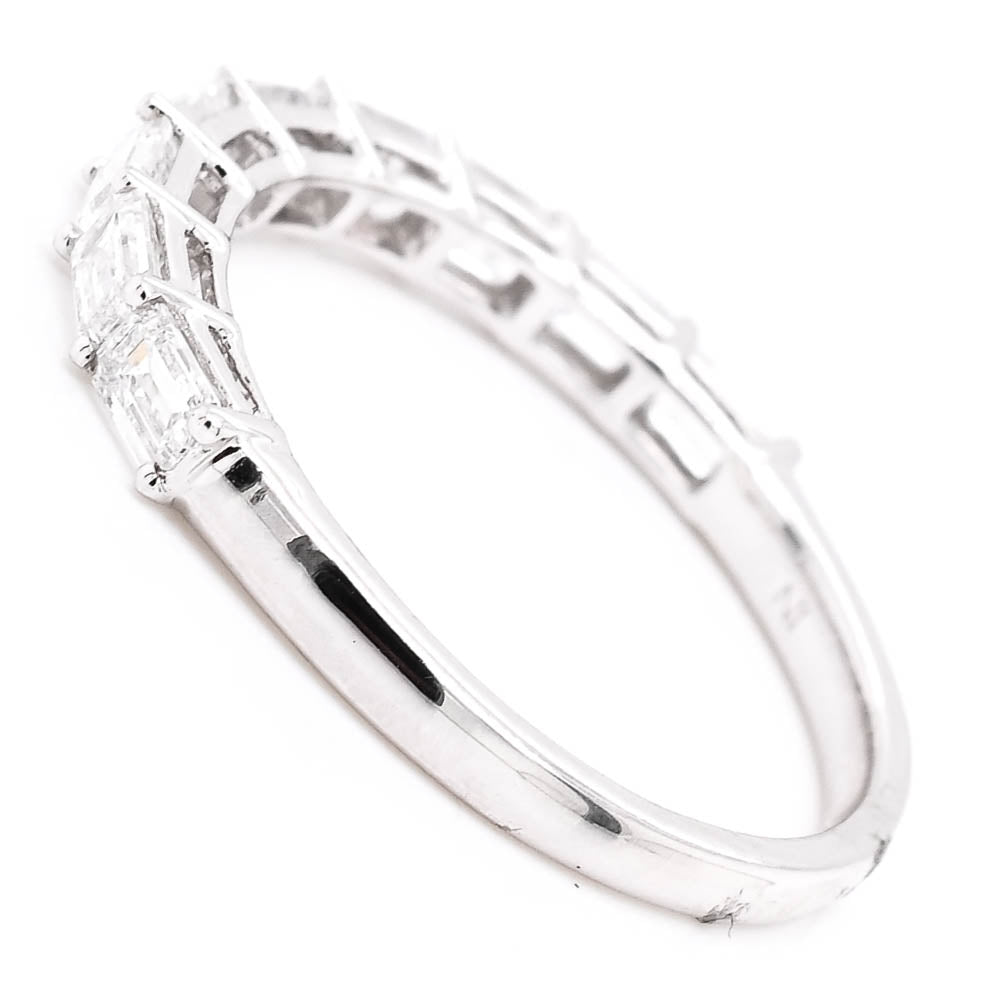14KT White Gold 1.00CTW LAB Grown Diamond Wedding Band.