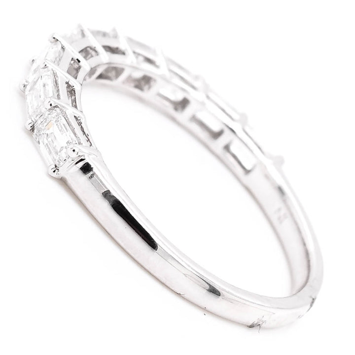 14KT White Gold 1.00CTW LAB Grown Diamond Wedding Band.