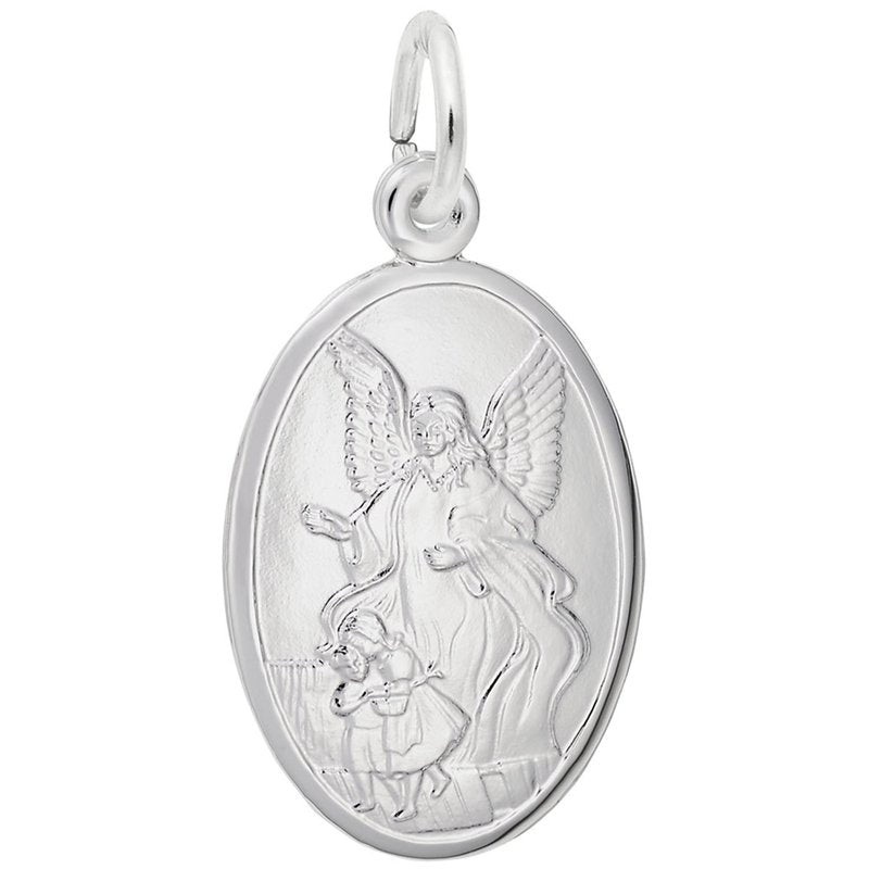 Rembrandt Sterling Silver Gaurdian Angel Charm.