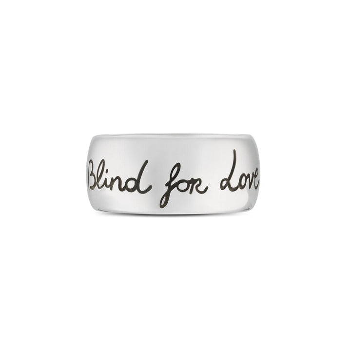 Gucci Sterling Silver Blind For Love Ring.