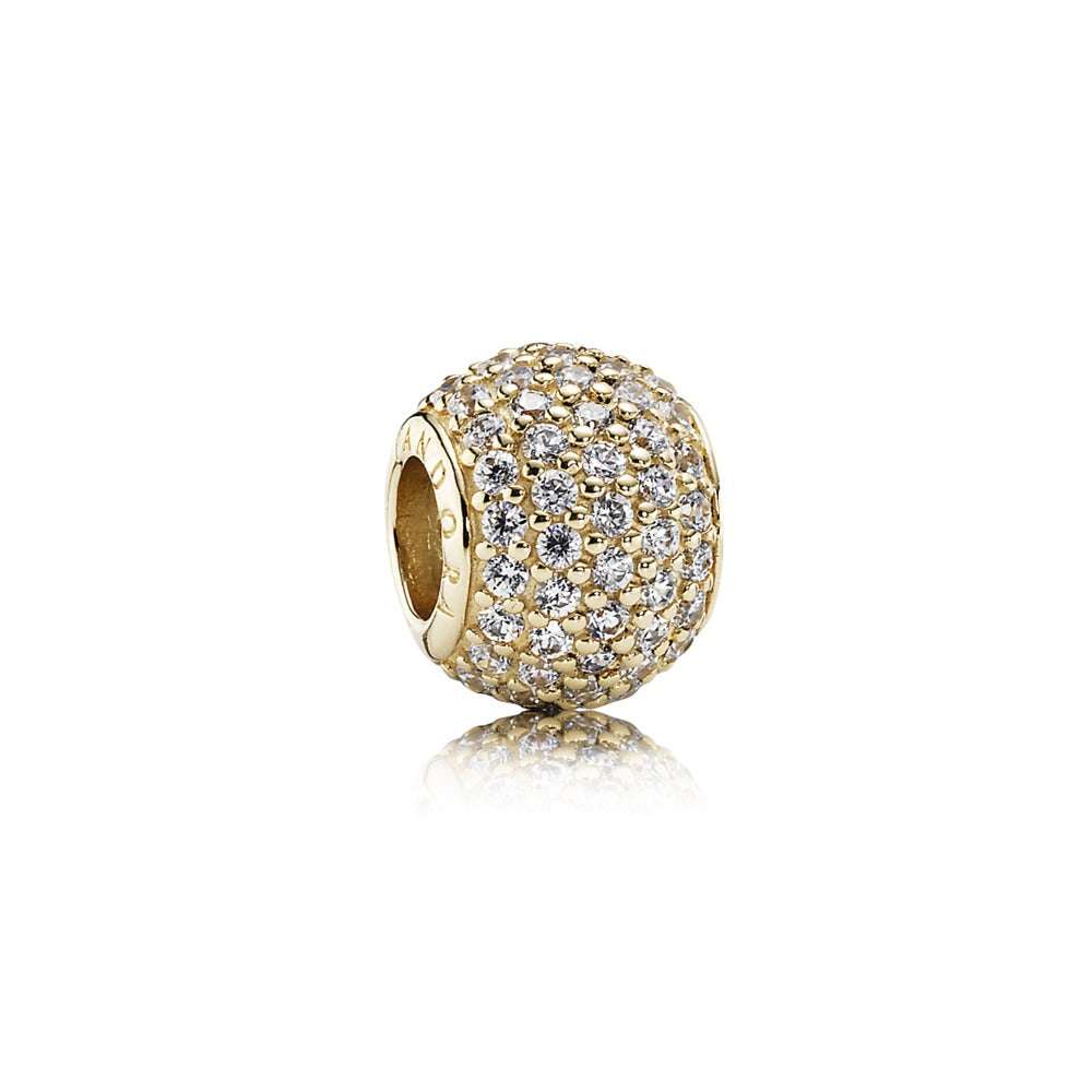 Pandora 14KT Yellow Gold  Pavelights, clear cz