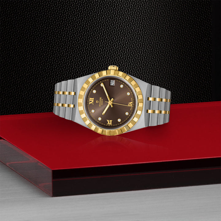 Tudor Royal Watch - M28403-0009 - 34mm steel case, Diamond-set dial