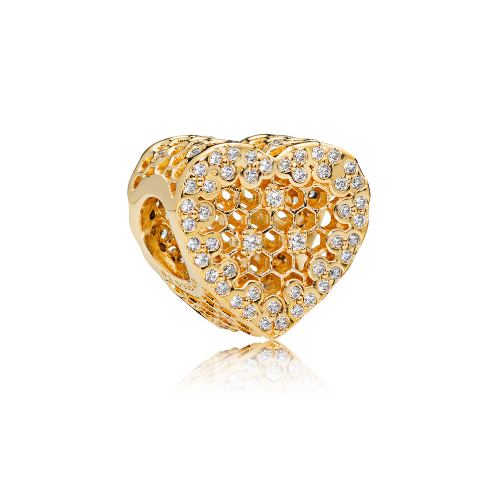 Honeycomb Lace, Clear CZ