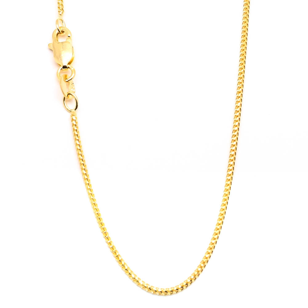 10KT Yellow Gold 20" 1mm Franco Chain.