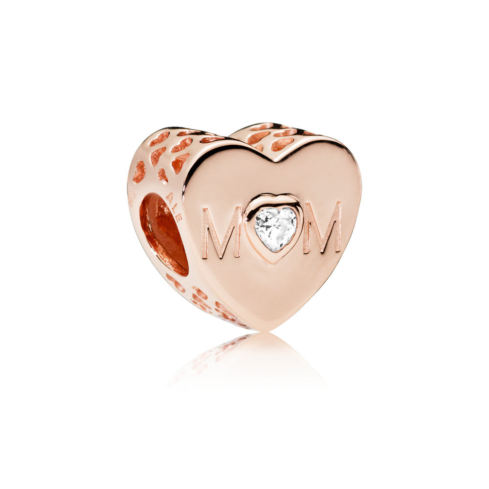 Pandora Clear Mom Heart Charm.