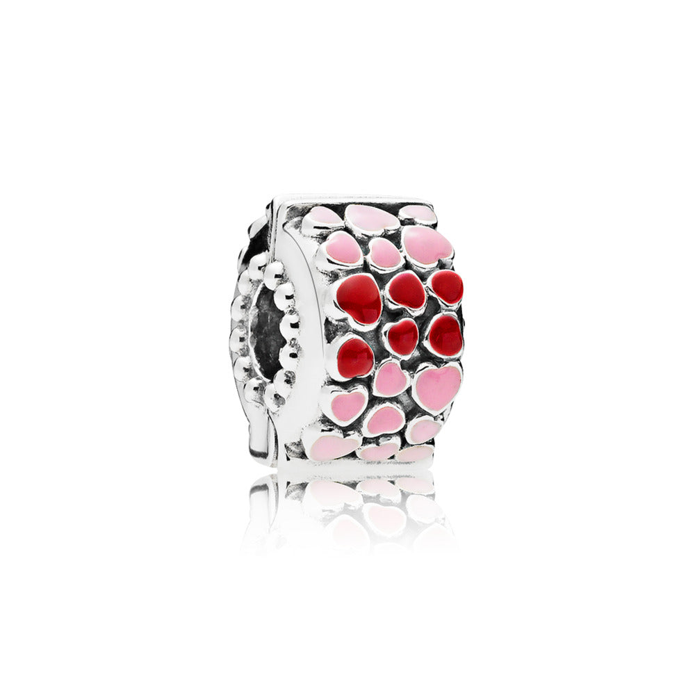 Red &amp; Pink Hearts Charm