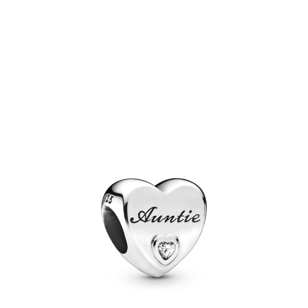 Auntie Love Heart Charm
