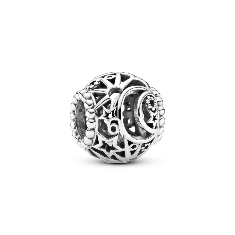 Openwork Sun, Stars &amp; Moon Charm