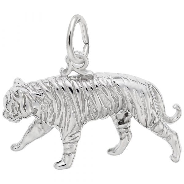 Rembrandt Sterling Silver Tiger Charm.