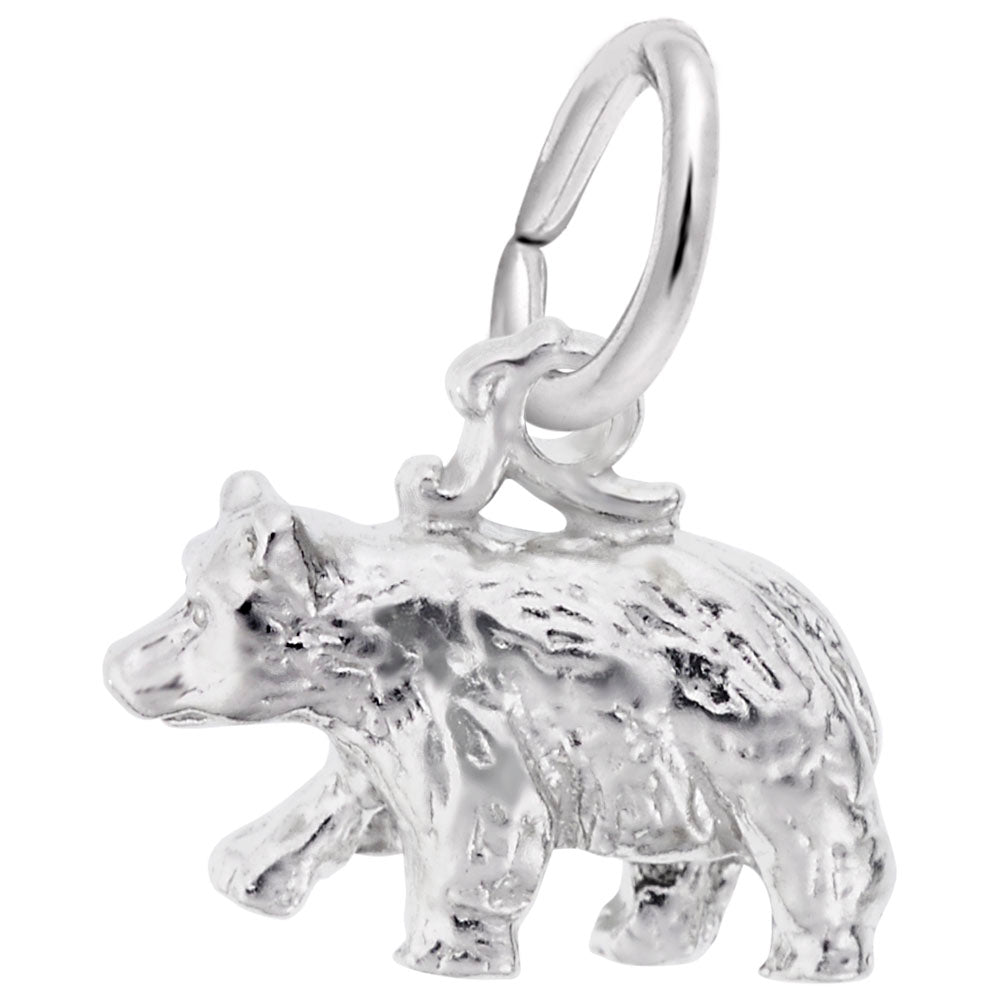 Rembrandt Sterling Silver Black Bear Charm.
