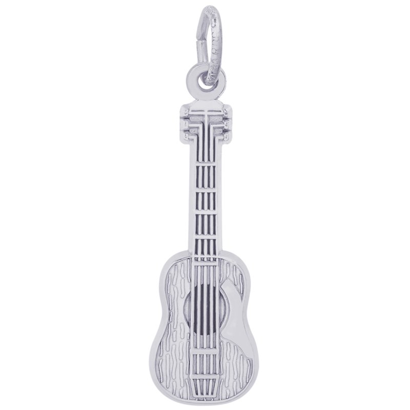 Rembrandt Sterling Silver Guitar Charm.