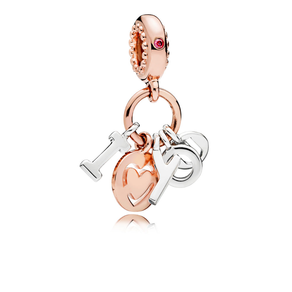 I Love You Letters Dangle Charm