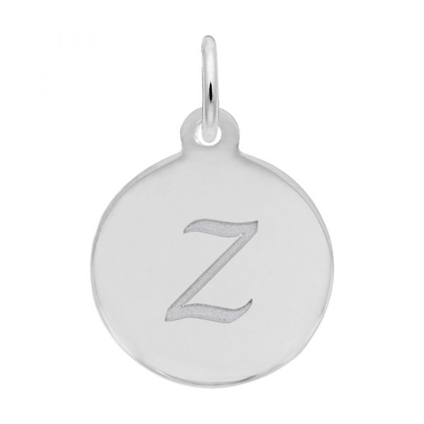 Rembrandt Sterling Silver Script Letter "Z" Initial.
