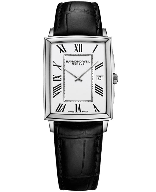 Raymond Weil Toccata Classic Rectangular Stainless Steel Leather 37x29mm Watch. 5425-STC-00300.