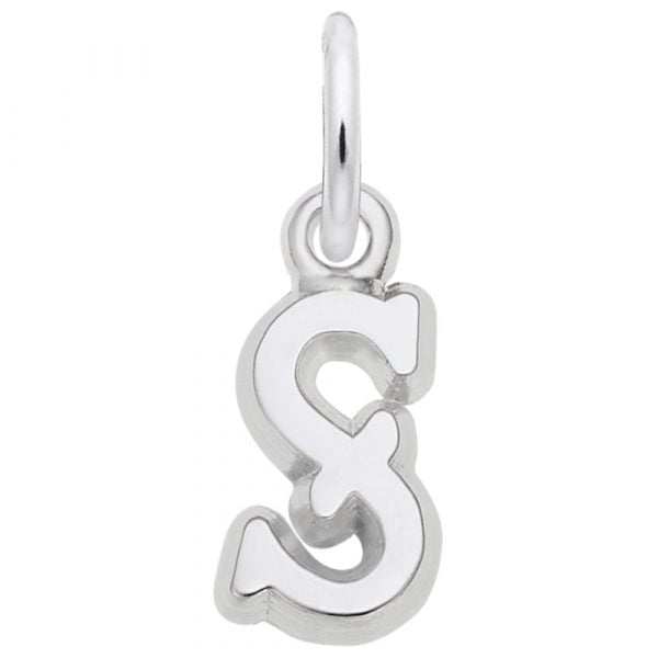 Rembrandt Sterling Silver S Charm.